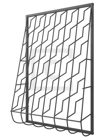 Решётка на окно сварная дутая 2-10 — фото 1