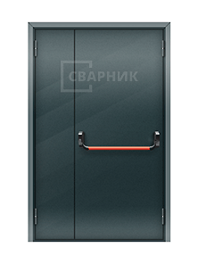 Полуторная металлическая дверь ДПМ-02 шумоизоляционная